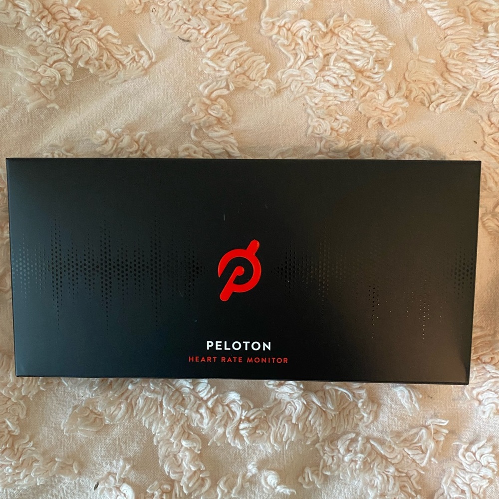 Peloton heart rate monitor.